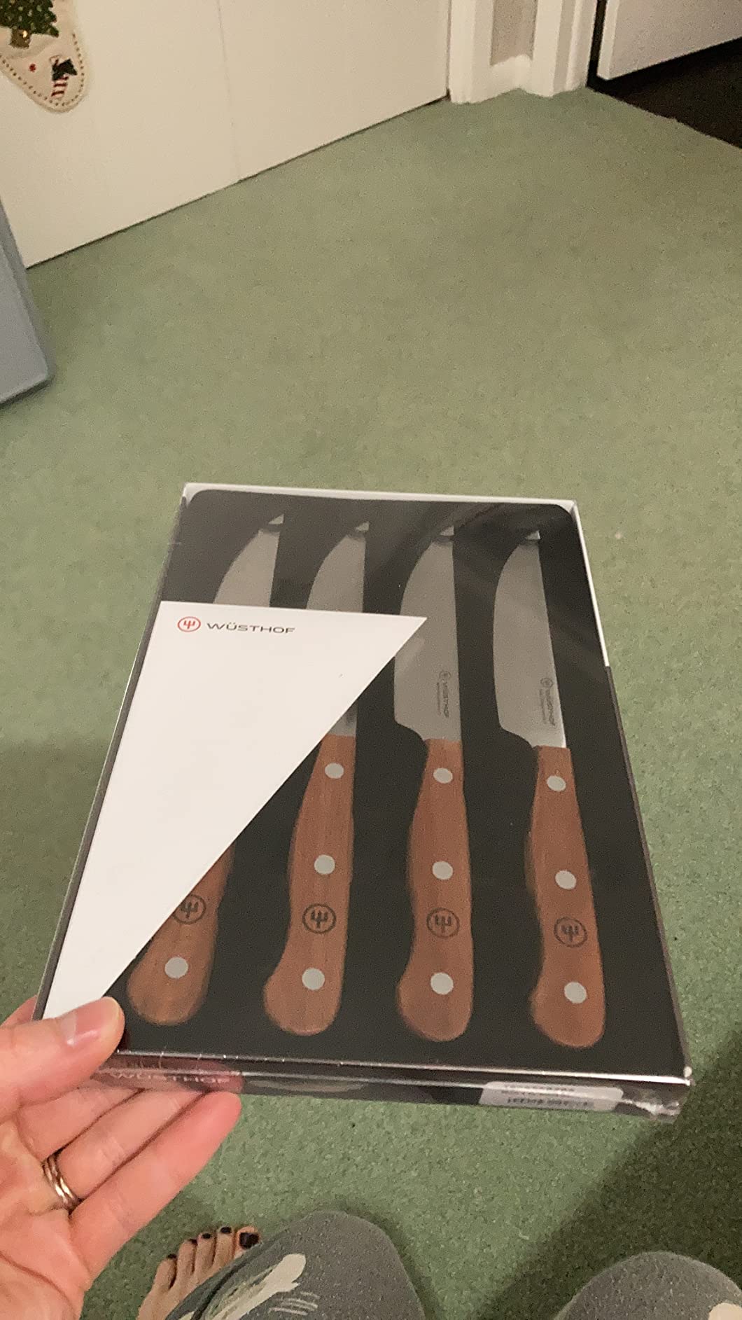 Wüsthof Set 4 Coltelli Bistecca 12cm Legno Faggio