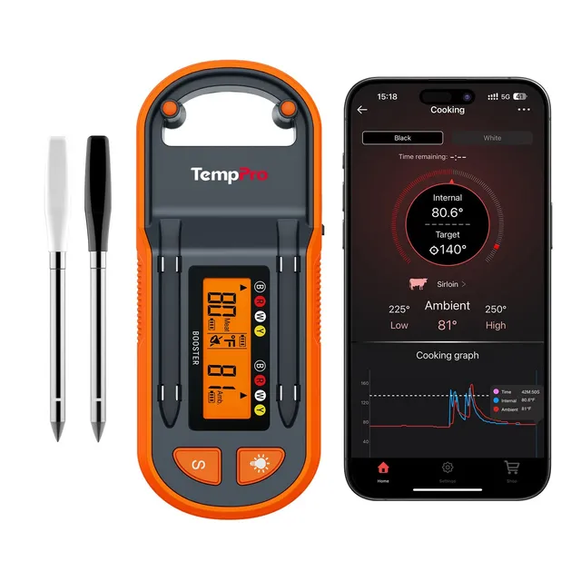 TempPro Twin TempSpike Plus TP972 Termometro Carne Bluetooth