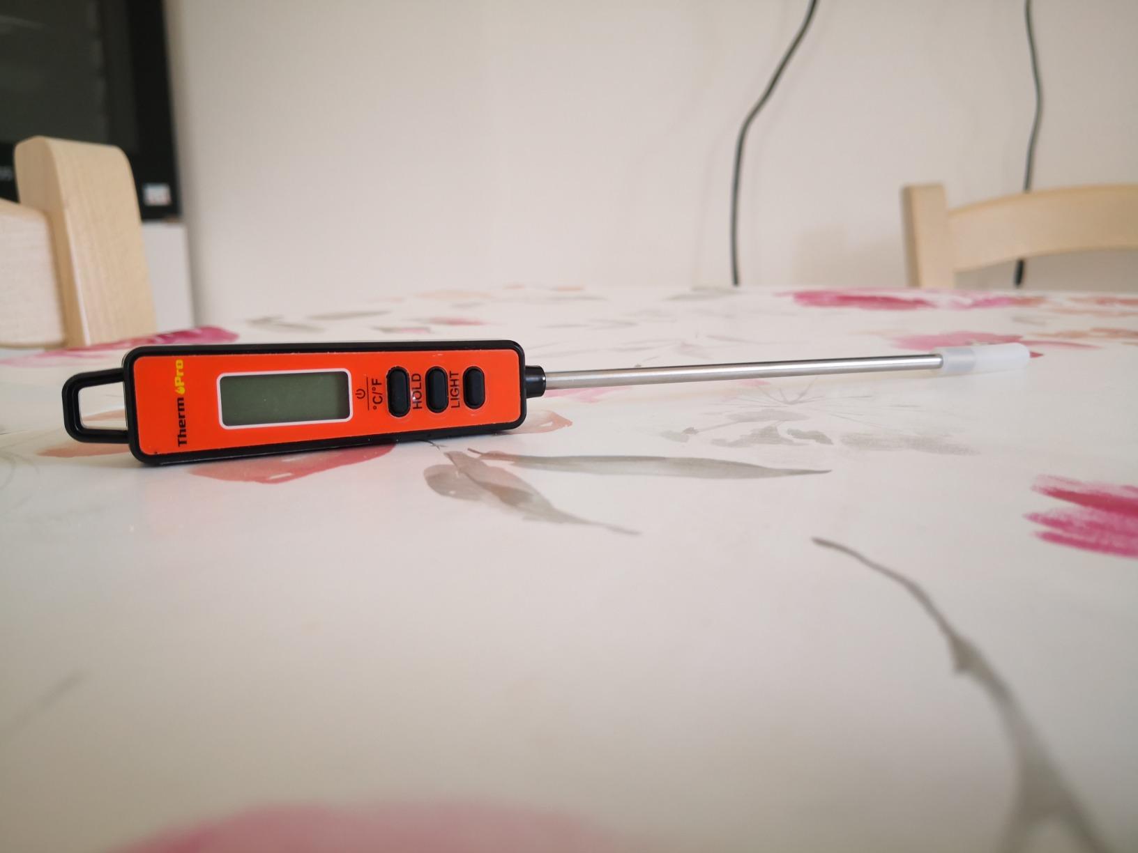TempPro TP01 Termometro Carne Digitale Bianco Sonda Lunga