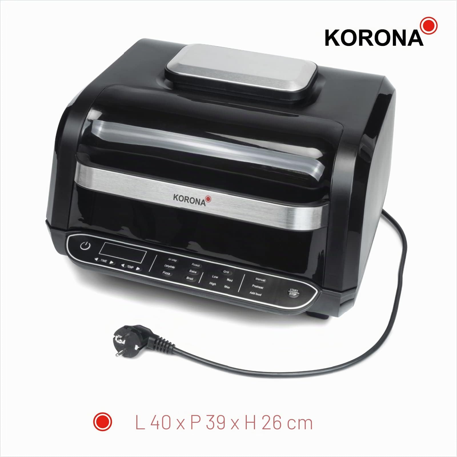 Korona 46160 Griglia Friggitrice ad Aria 6 L 8 in 1