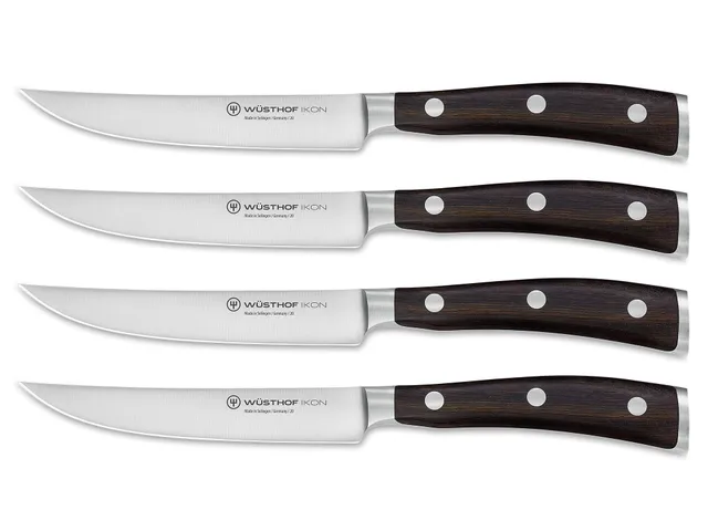 Wusthof Ikon set 4 coltelli bistecca grenadilla