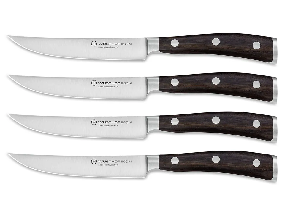 Wusthof Ikon set 4 coltelli bistecca grenadilla