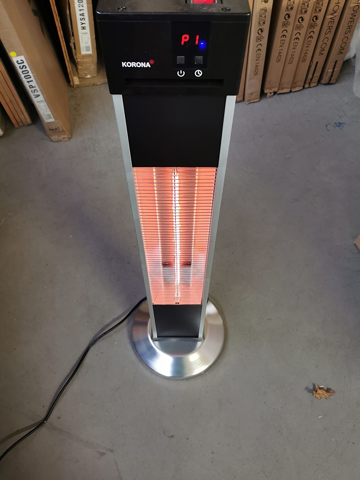 Korona 60000 stufa elettrica esterni 2000W carbonio