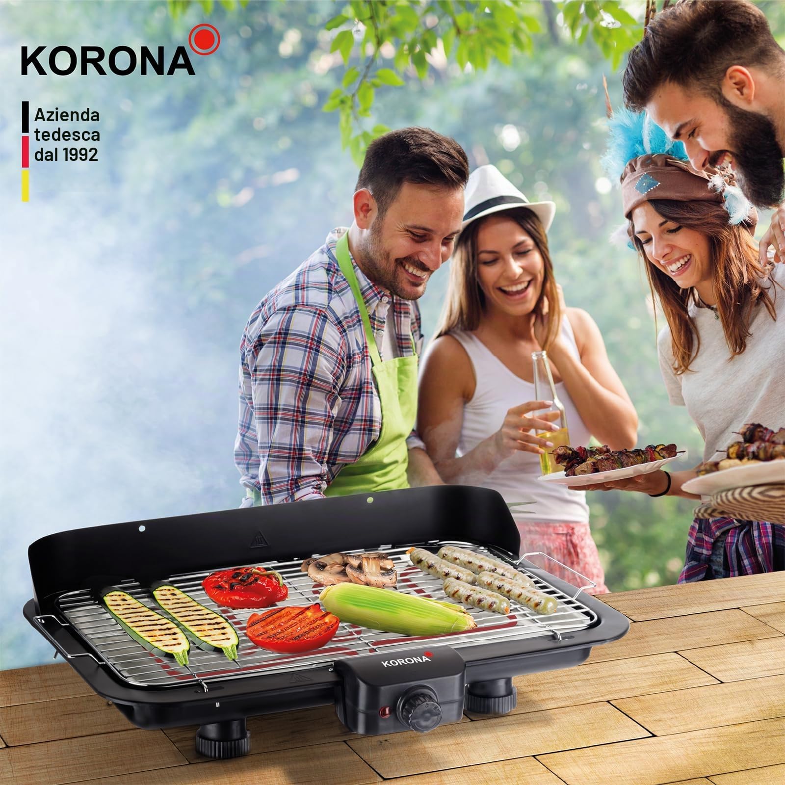 Korona 46117 Barbecue Elettrico Tavolo XXL 2200 W