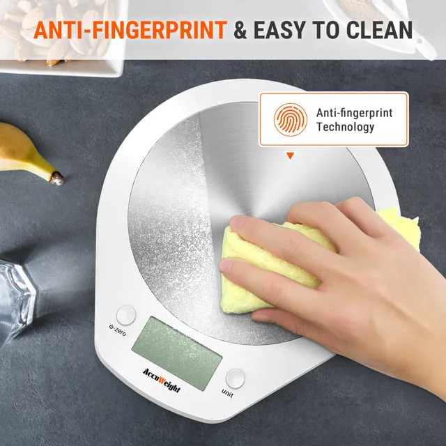 TempPro IC203 bilancia cucina acciaio inox nera