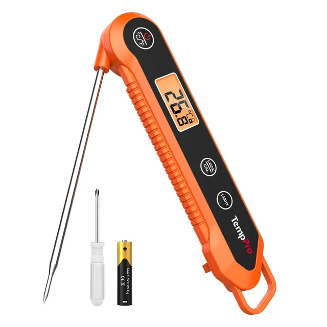 ThermoPro TP03H termometro carne arancione pieghevole