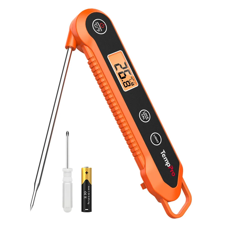 ThermoPro TP03H termometro carne arancione pieghevole