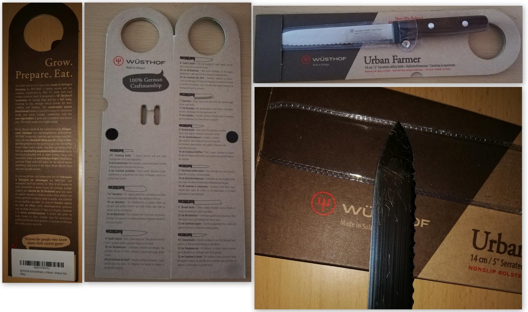 Wüsthof Urban Farmer Coltello Salame 14cm Seghettato