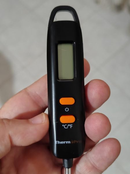 ThermoPro TP516 Termometro Cucina Istantaneo Nero 12 cm