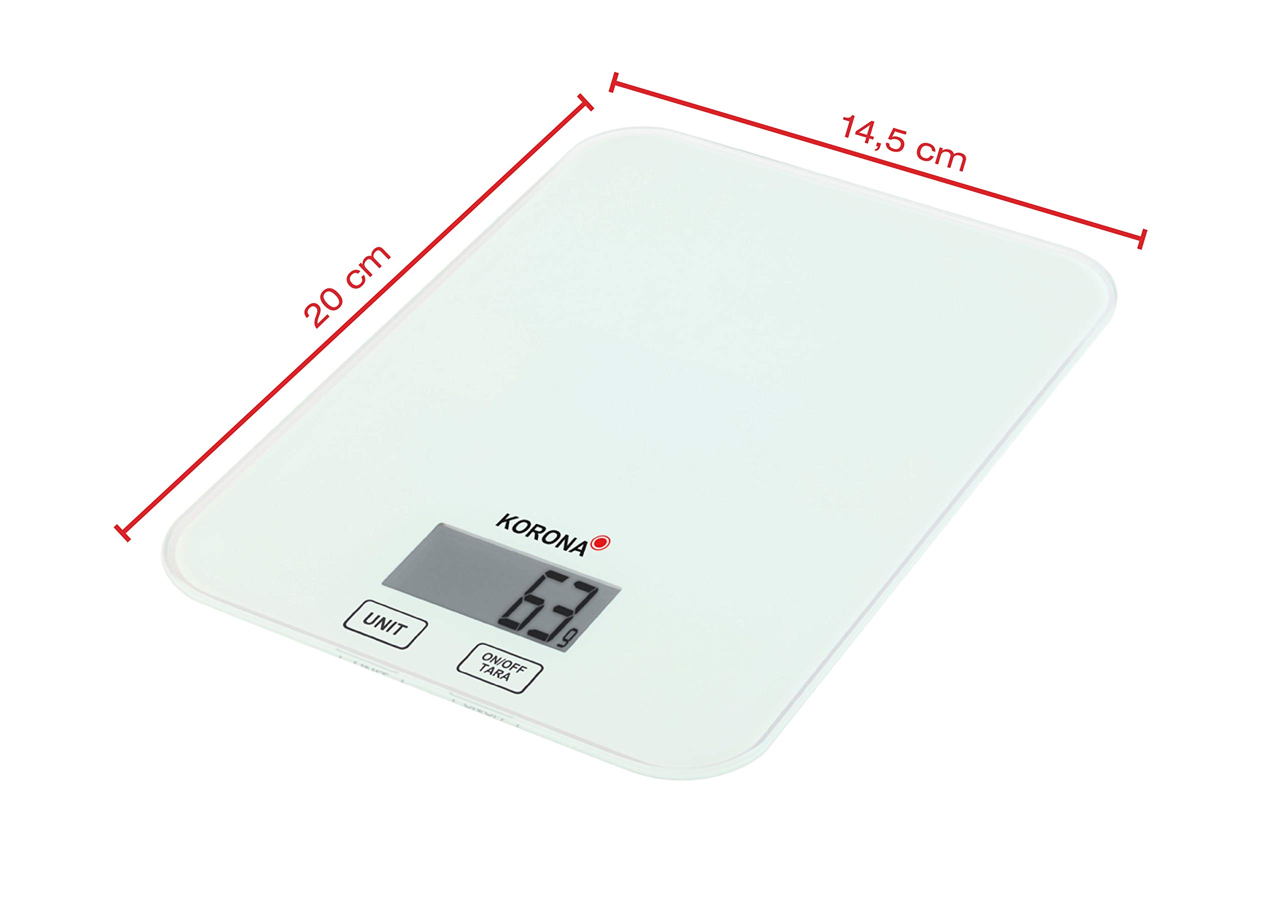 Korona Kira Bilancia Cucina Elettronica Bianca 5kg
