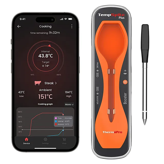 ThermoPro TempSpike TP970 Termometro Carne Wireless 180 m