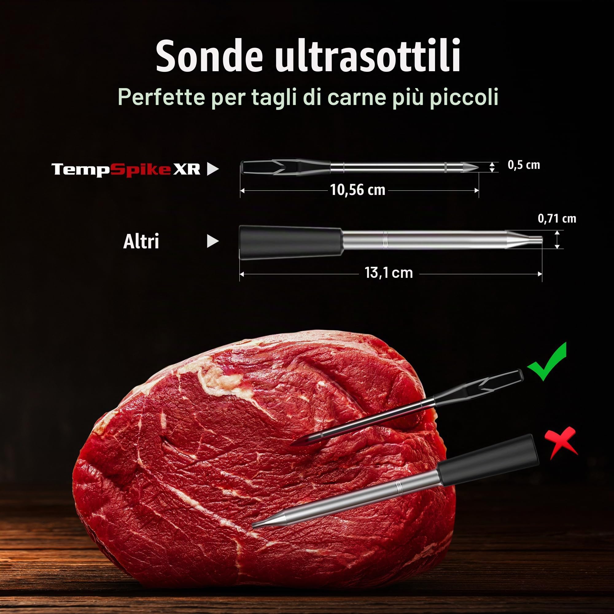 ThermoPro TempSpike TP862 XR termometro carne wireless 300 m