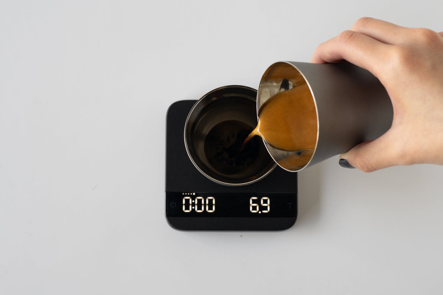 Acaia Spouted Tazza Espresso Acciaio Glossy Doppia Parete