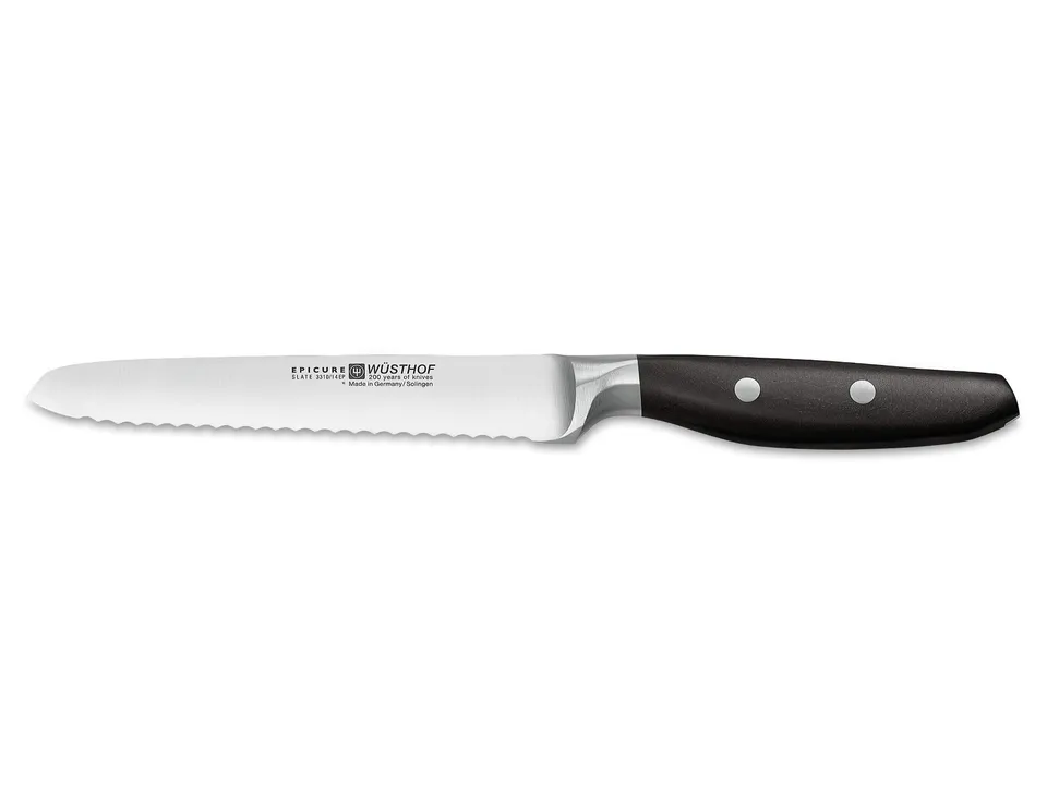 Wusthof Epicure Slate coltello salame 14 cm seghettato