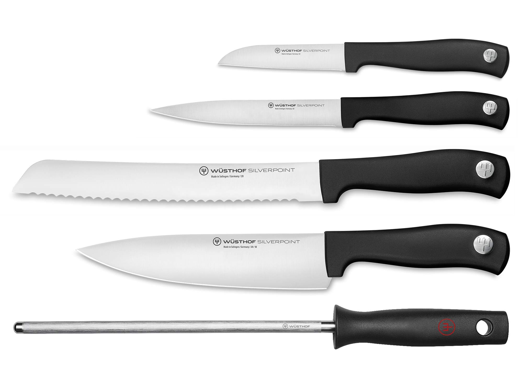 Wüsthof Silverpoint set coltelli 5 pezzi faggio