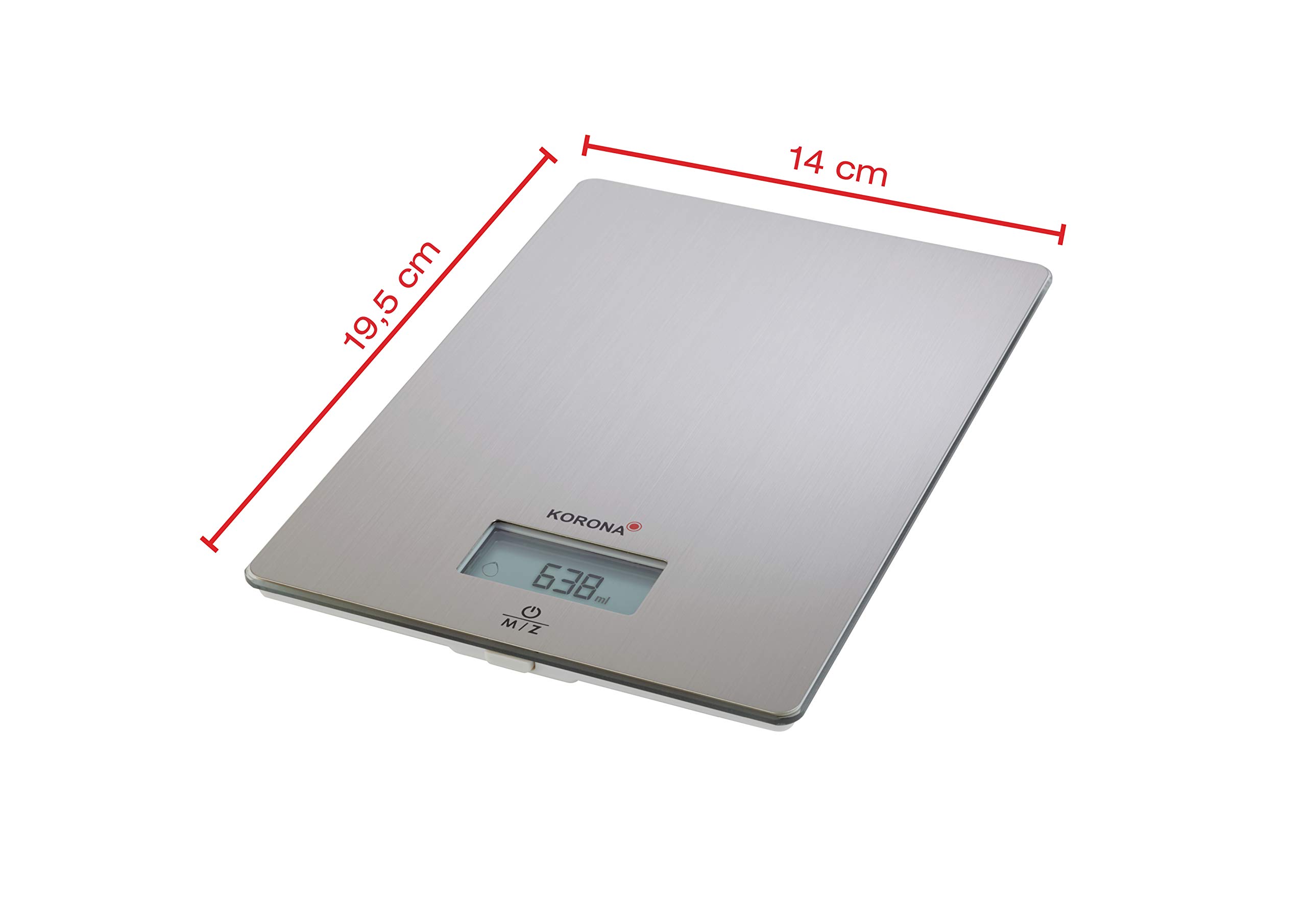Korona Kelly 76135 bilancia cucina acciaio inox 5 kg