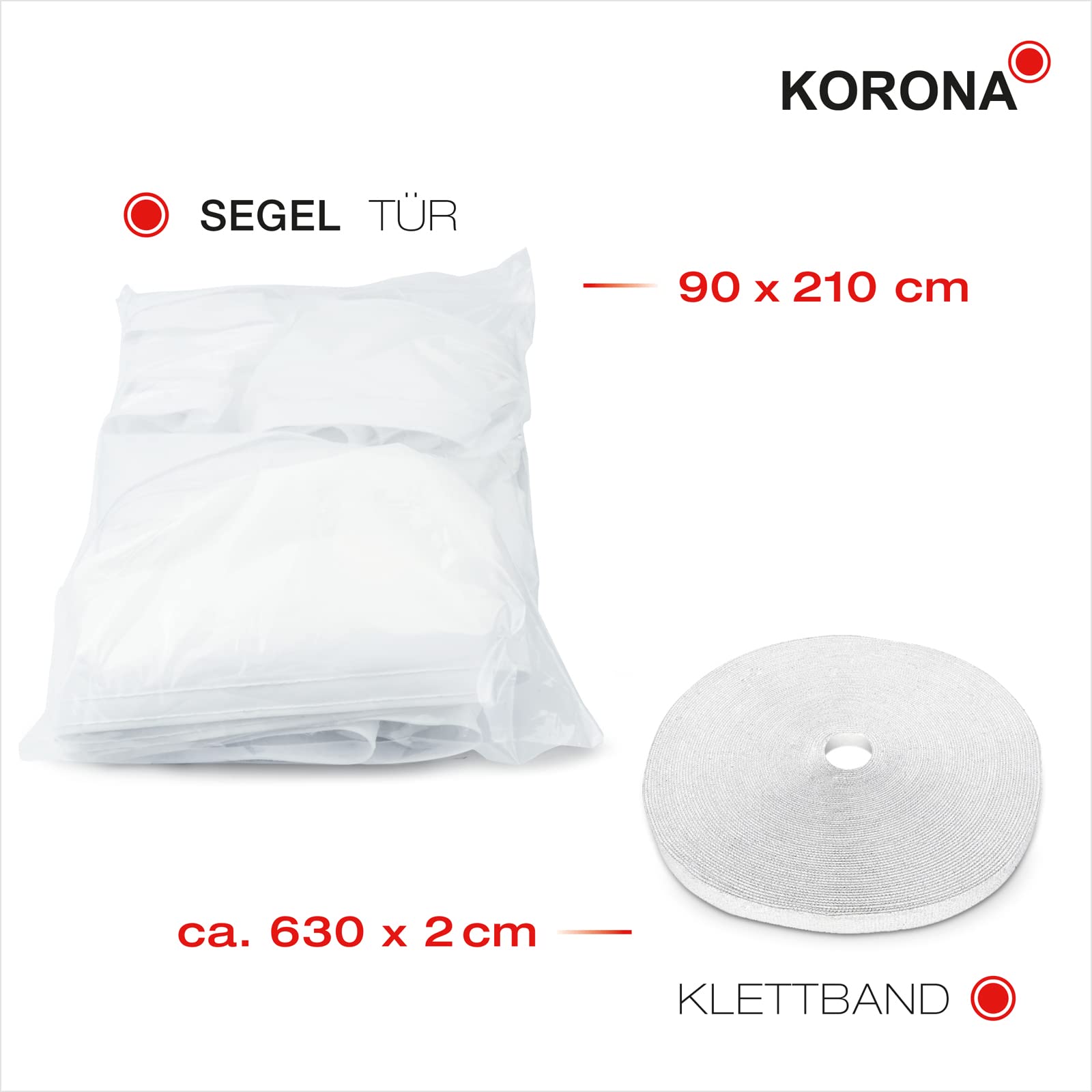Korona 82011 Guarnizione Finestre Porte 90x210 Bianco