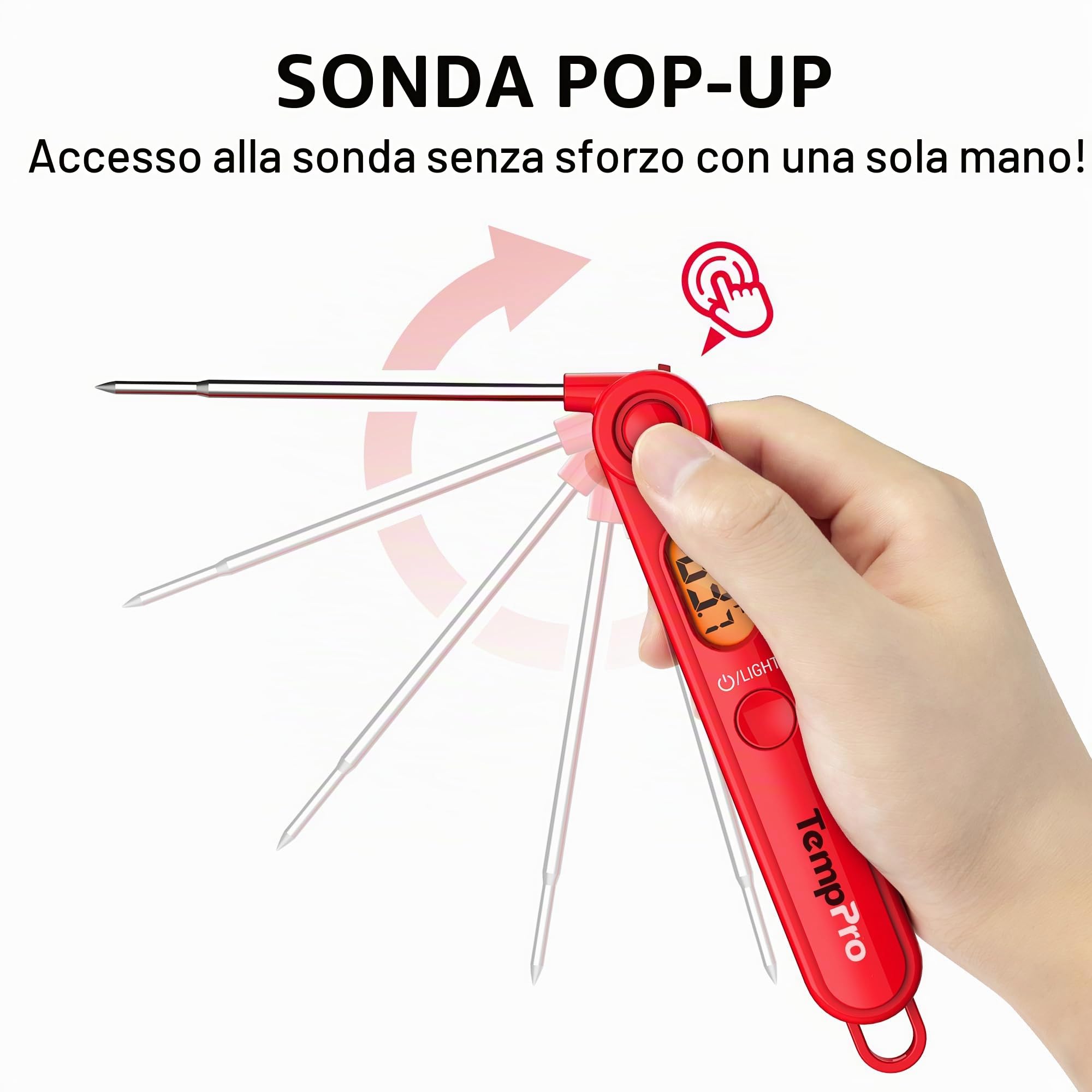 ThermoPro TP03 termometro cucina a sonda pieghevole