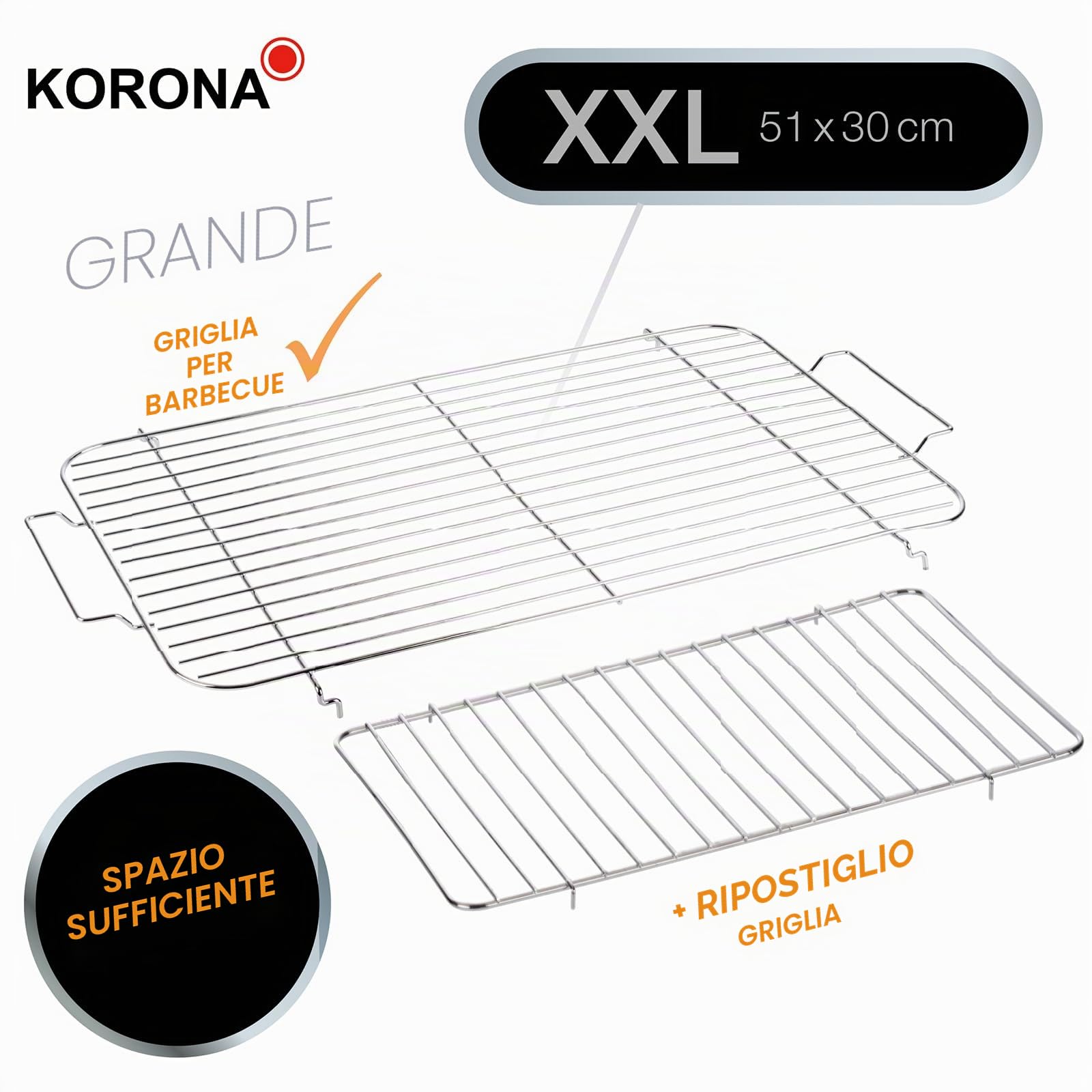 Korona 46117 Barbecue Elettrico Tavolo XXL 2200 W