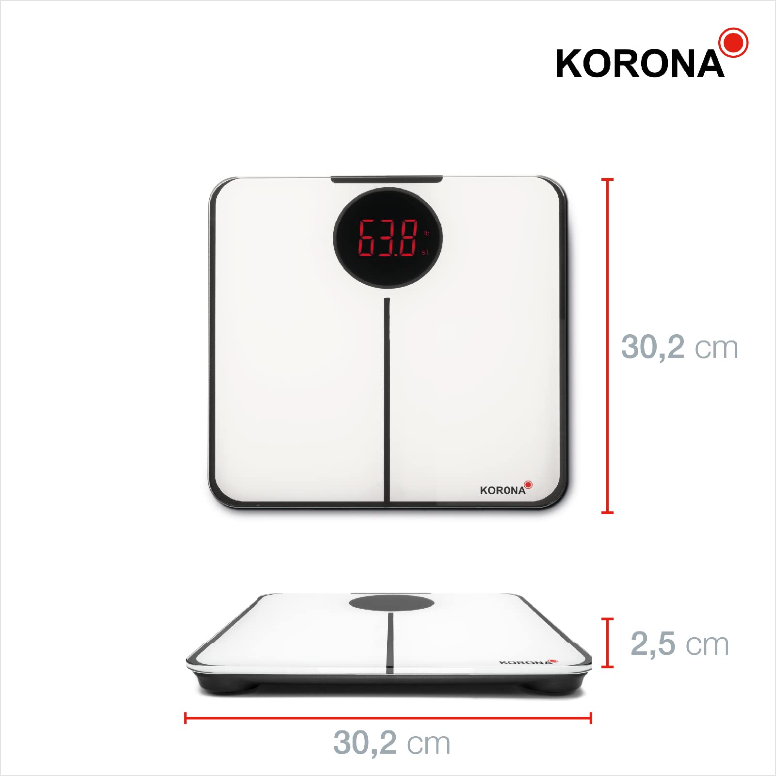 Korona 75757 Sabrina bilancia pesapersone 180 kg