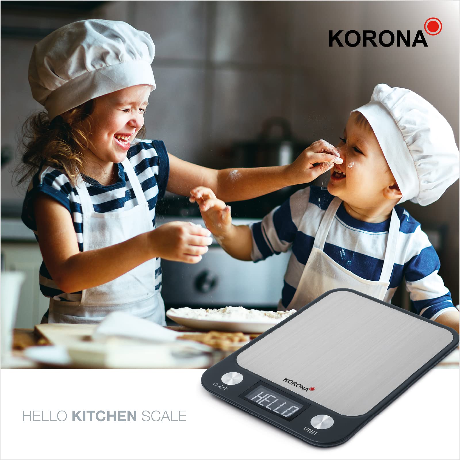 Korona Lea 70250 bilancia cucina acciaio inox 5 kg