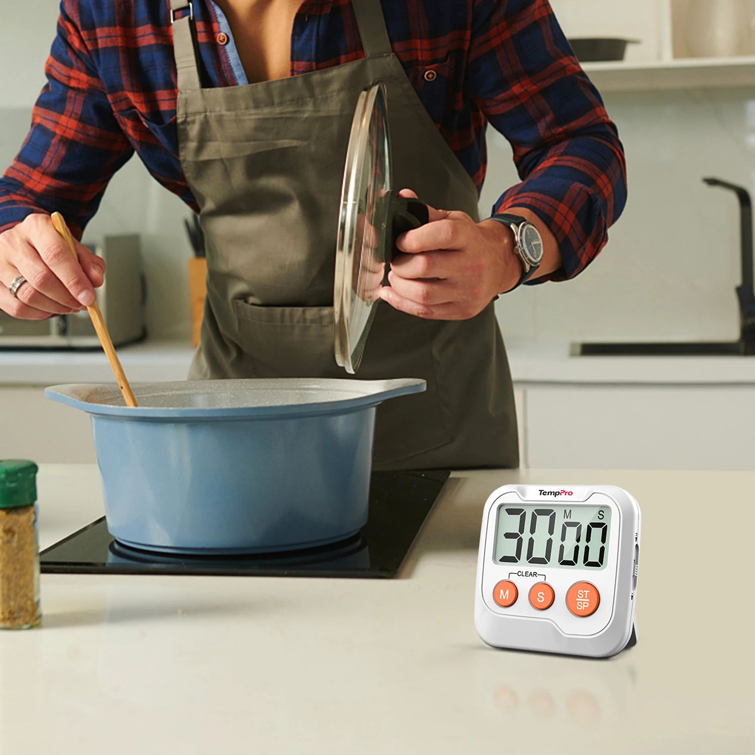 Temppro TM03 timer cucina digitale 1 pezzo magnetico