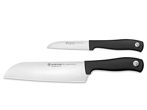 Wusthof Silverpoint set 2 coltelli santoku spelucchino