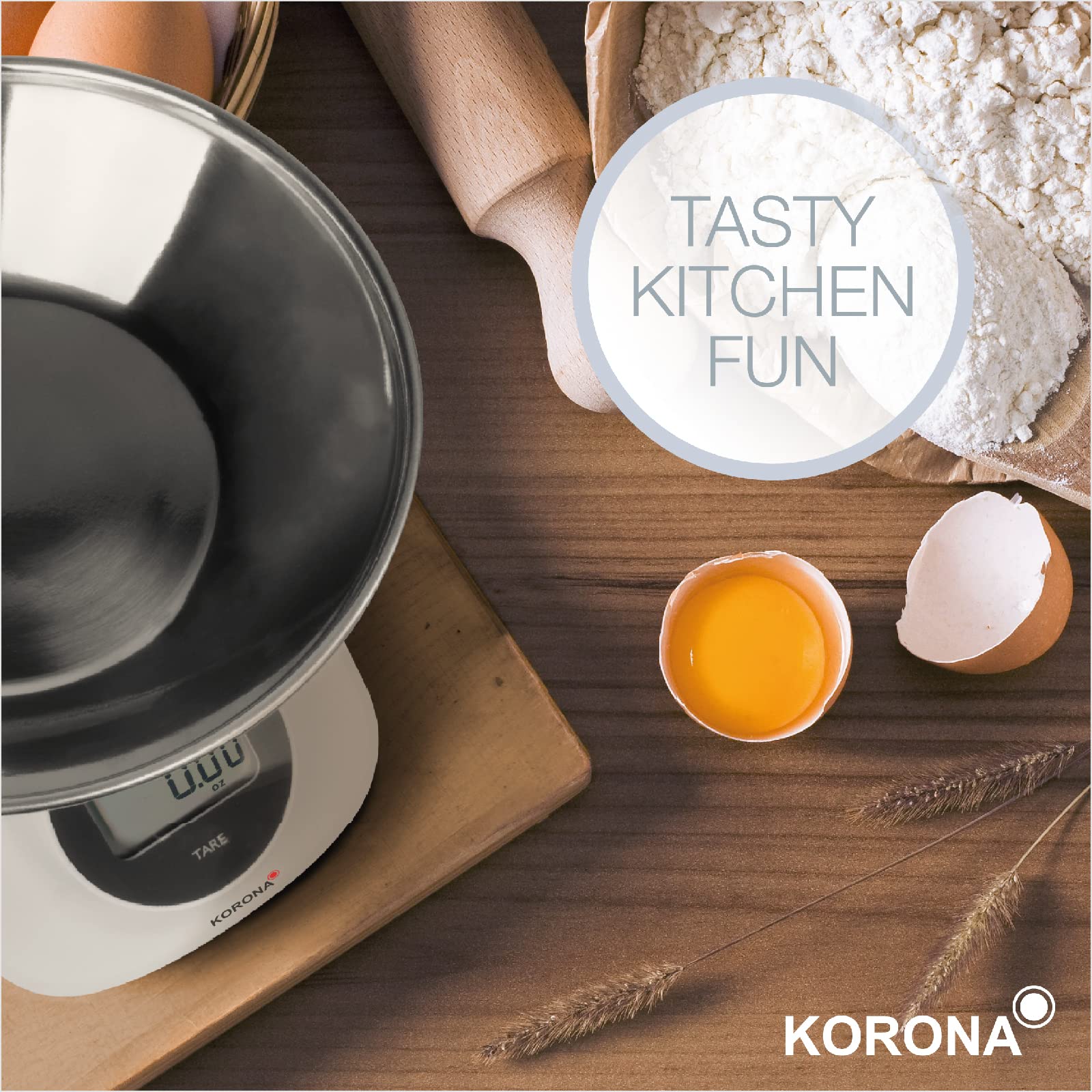 Korona Cleo 76161 bilancia cucina senza batterie 5 kg