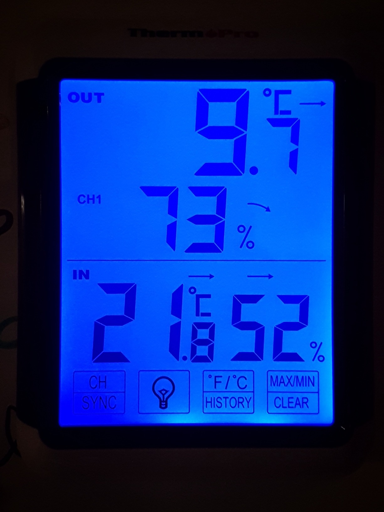 ThermoPro TP65 Termoigrometro Wireless Retroilluminato