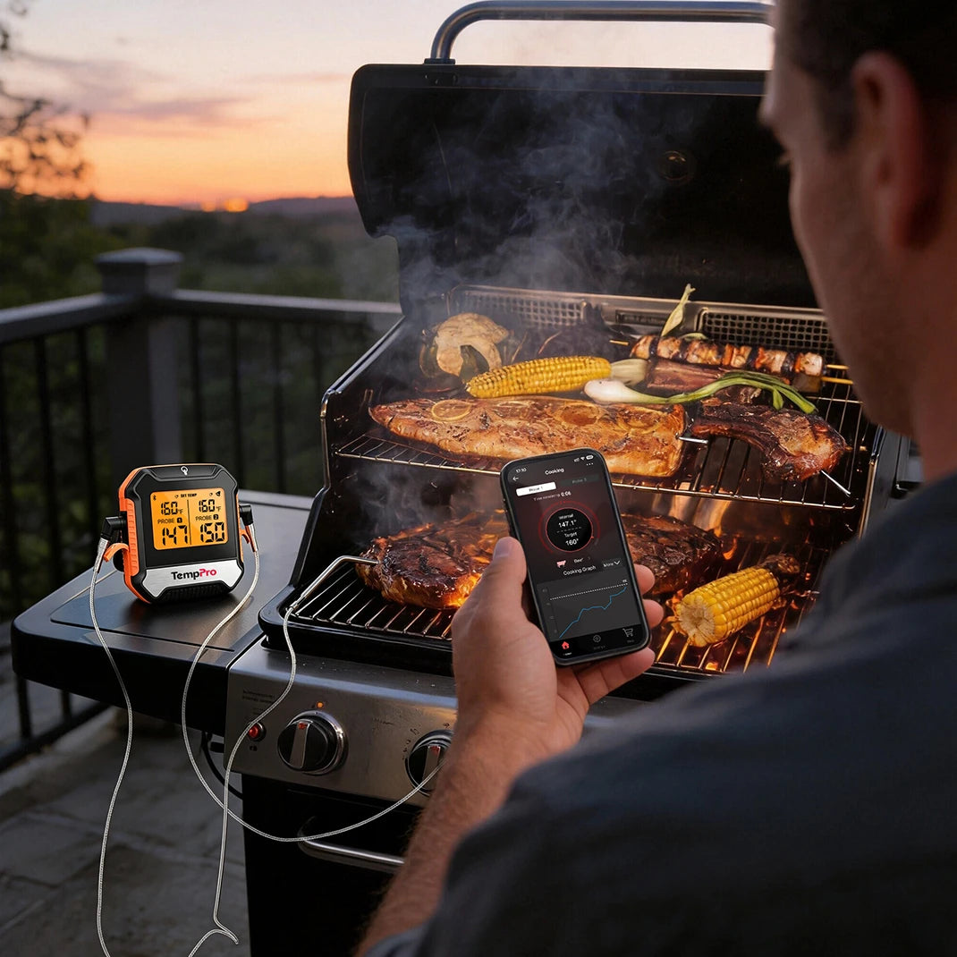 TempPro TempSync Elite TP904 Termometro Carne Wireless 2 Sonde