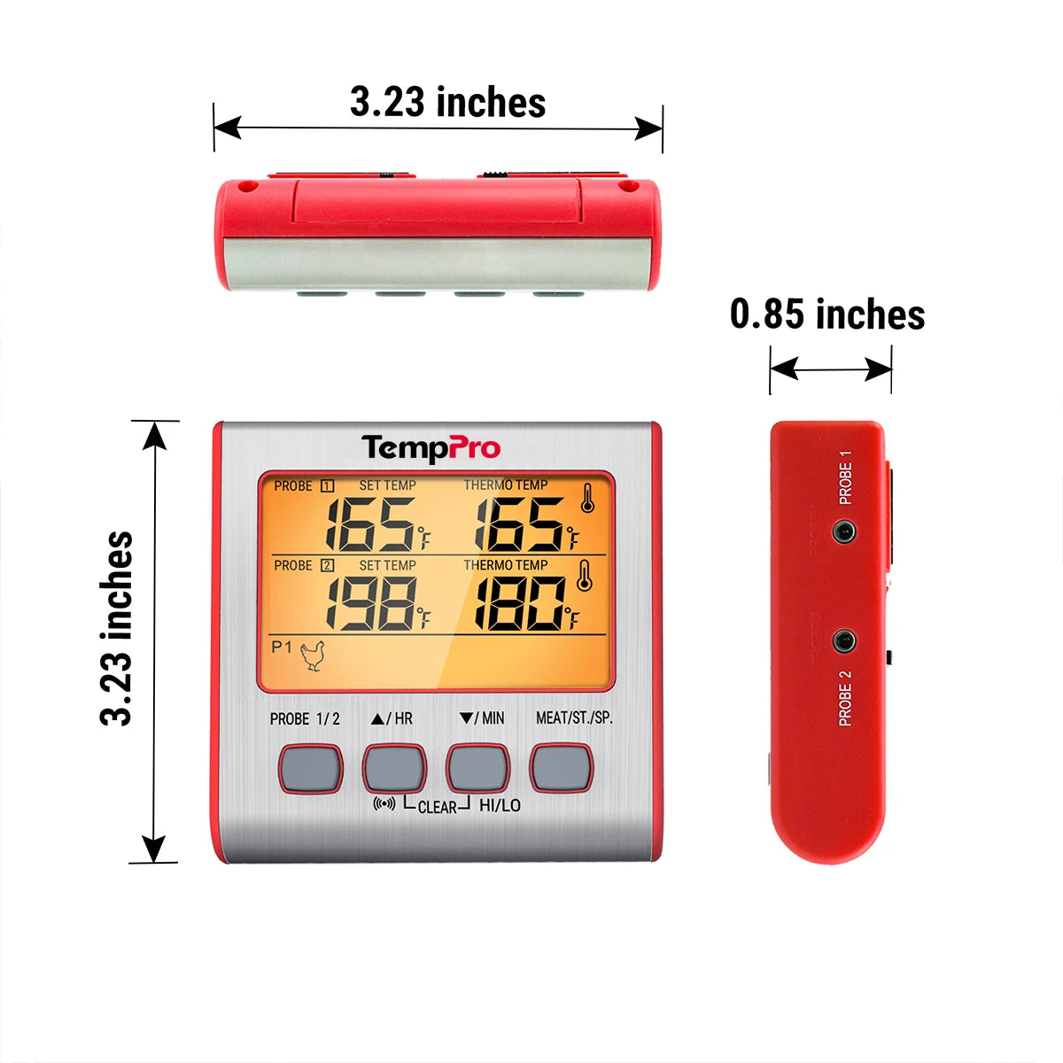 TempPro TP17W termometro carne forno doppia sonda con timer