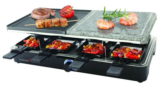 Korona 45051 raclette grill 8 persone pietra