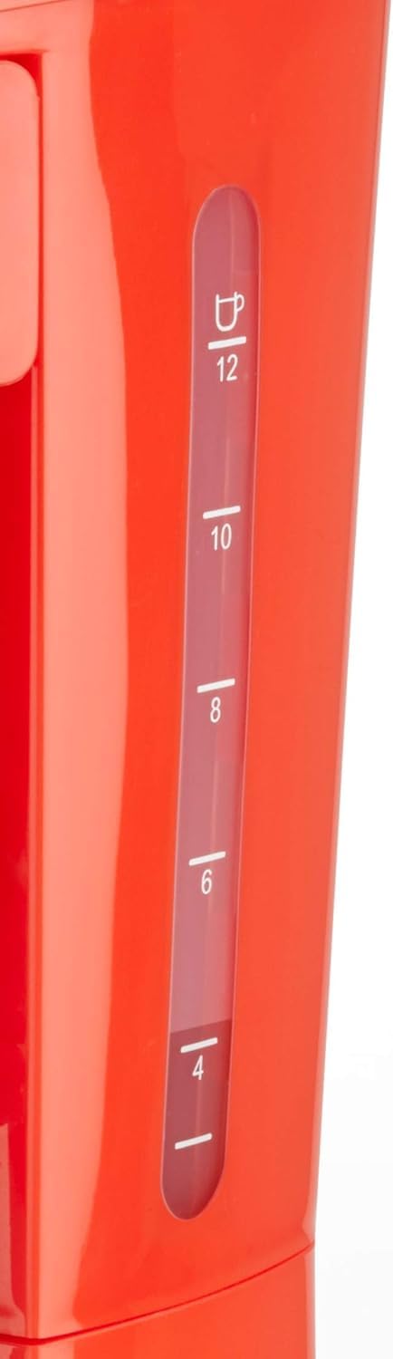 Korona 10117 Macchina Caffè Filtro 1,5 L Rossa 12 Tazze