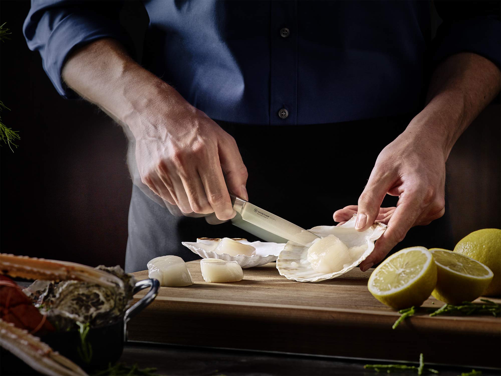 Wusthof Ikon set 4 coltelli bistecca grenadilla