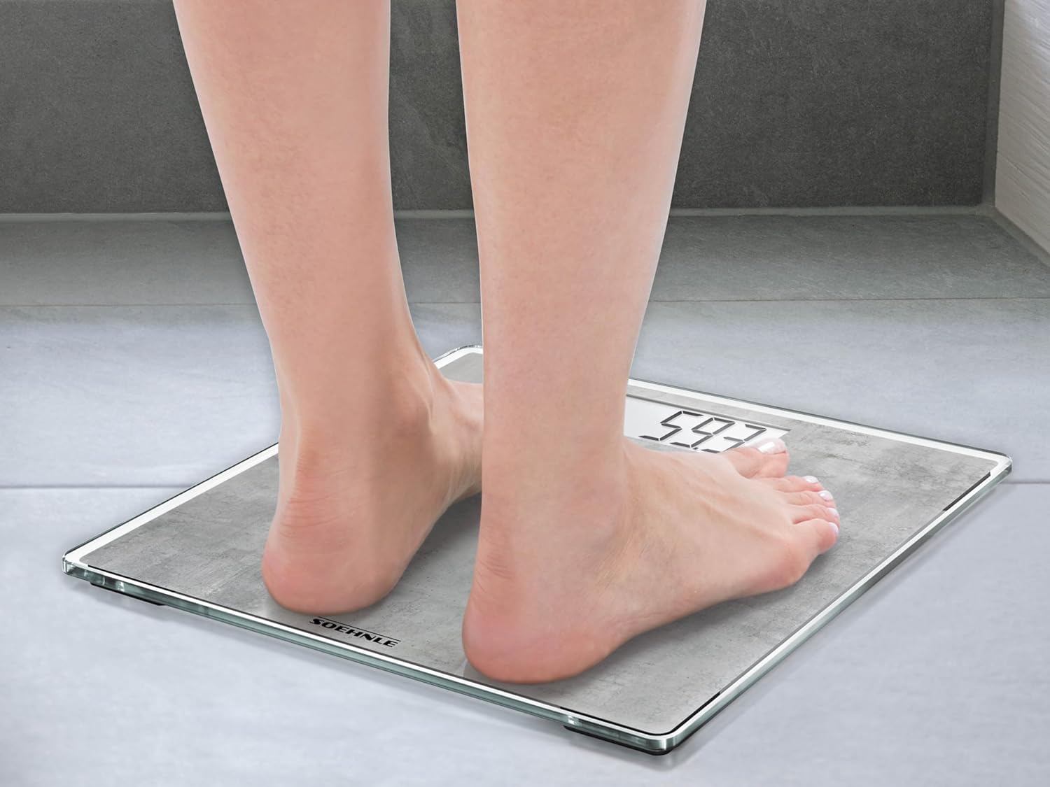 Soehnle Style Sense Compact 300 Bilancia Grigio Cemento