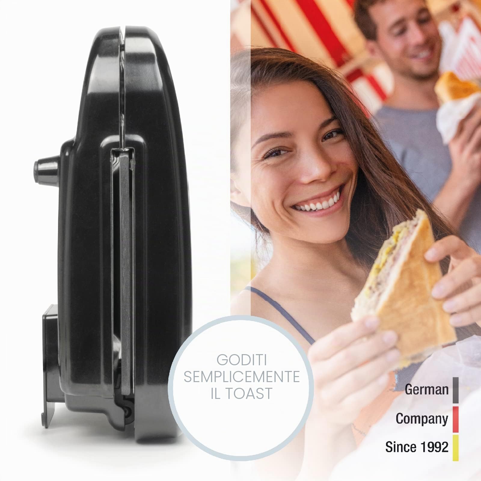 Korona 47019 sandwich maker XXL 750W antiaderente