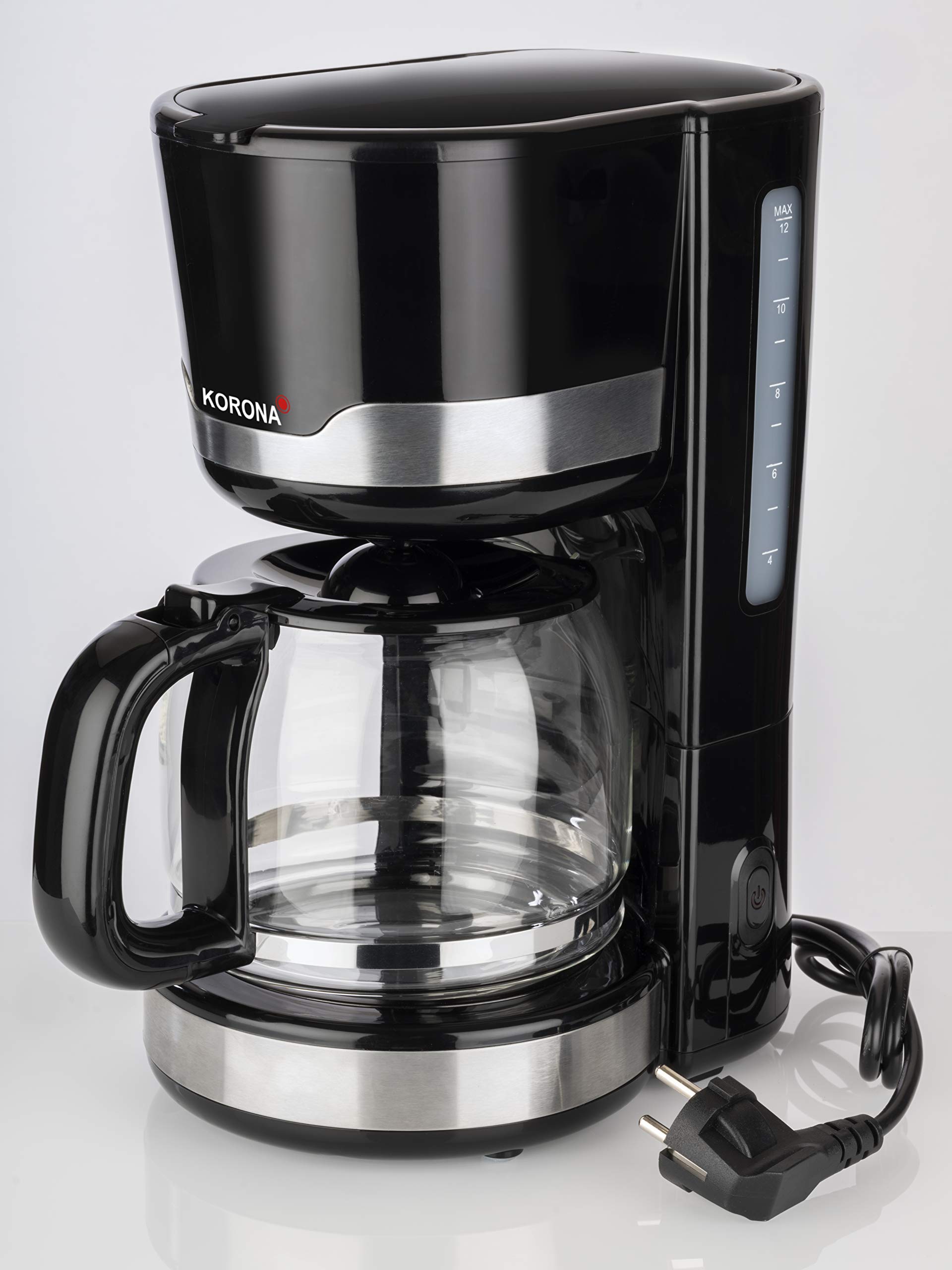 Korona 10232 macchina caffè filtro 12 tazze nero