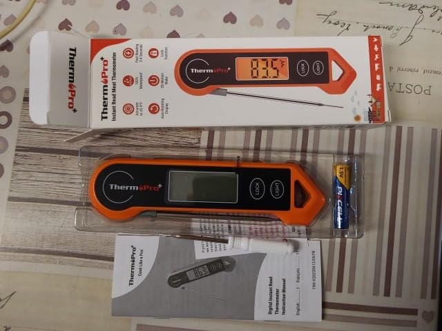 ThermoPro TP19H Termometro Carne Arancione Lettura 1 Secondo