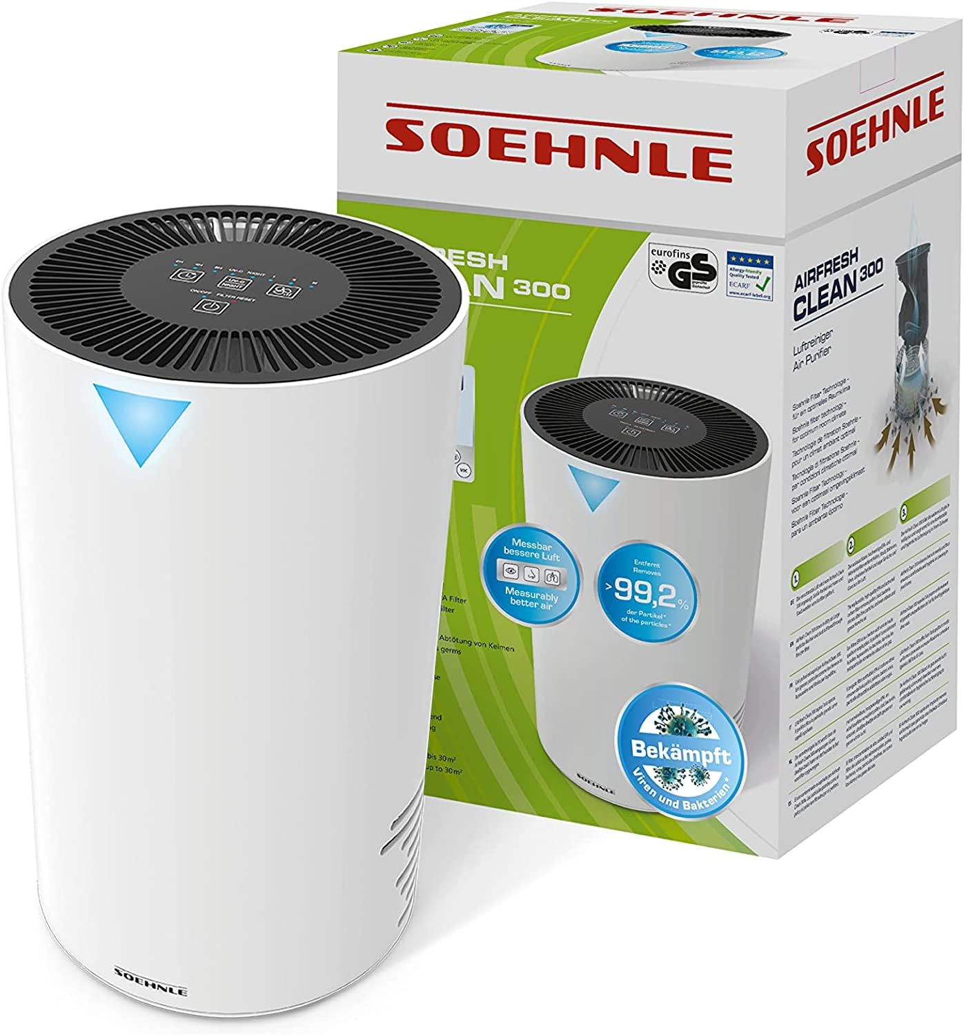 Soehnle AirFresh Clean 300 filtro ricambio carbone attivo