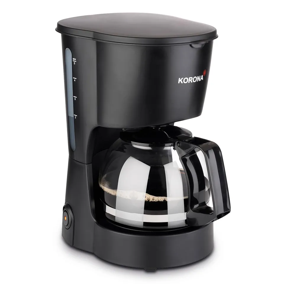 Korona 12011 Macchina Caffè Filtro Nero 5 Tazze 600W