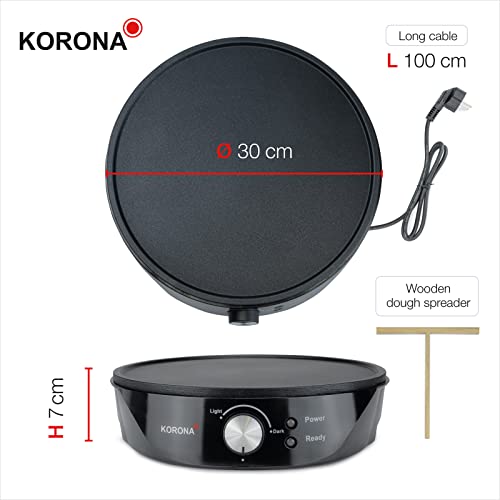 Korona 41055 crepiera elettrica 30 cm 1200W antiaderente