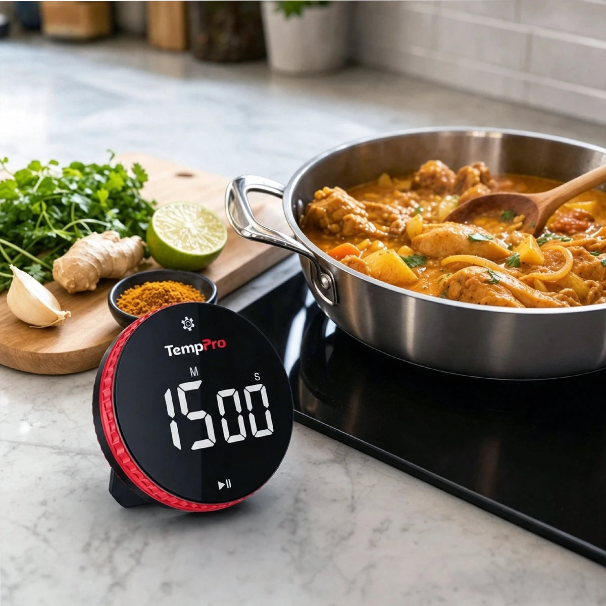 TempPro TM04 timer cucina digitale LED 99 ore con magnete
