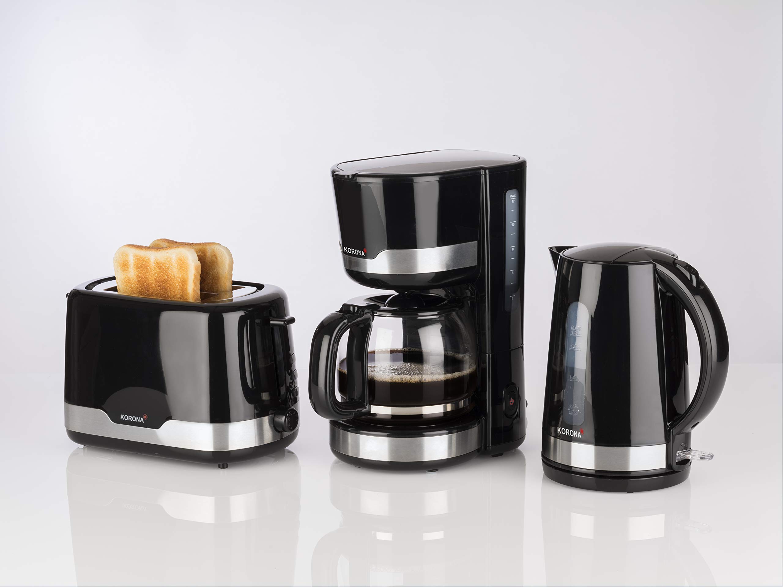 Korona 20232 Bollitore Elettrico 1,7 L Nero 2200W Acciaio