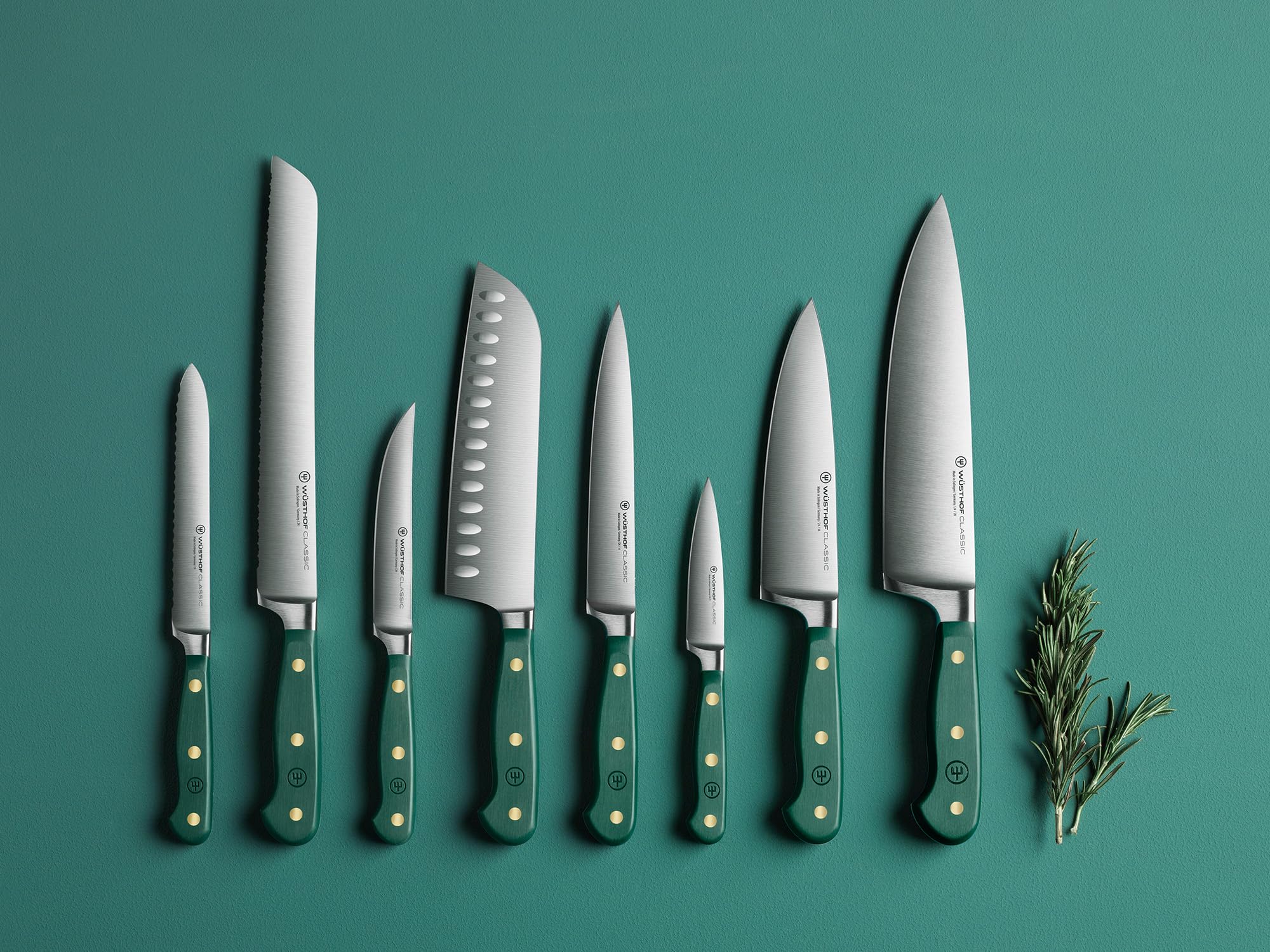 Wüsthof Classic coltello prosciutto 16 cm verde forgiato