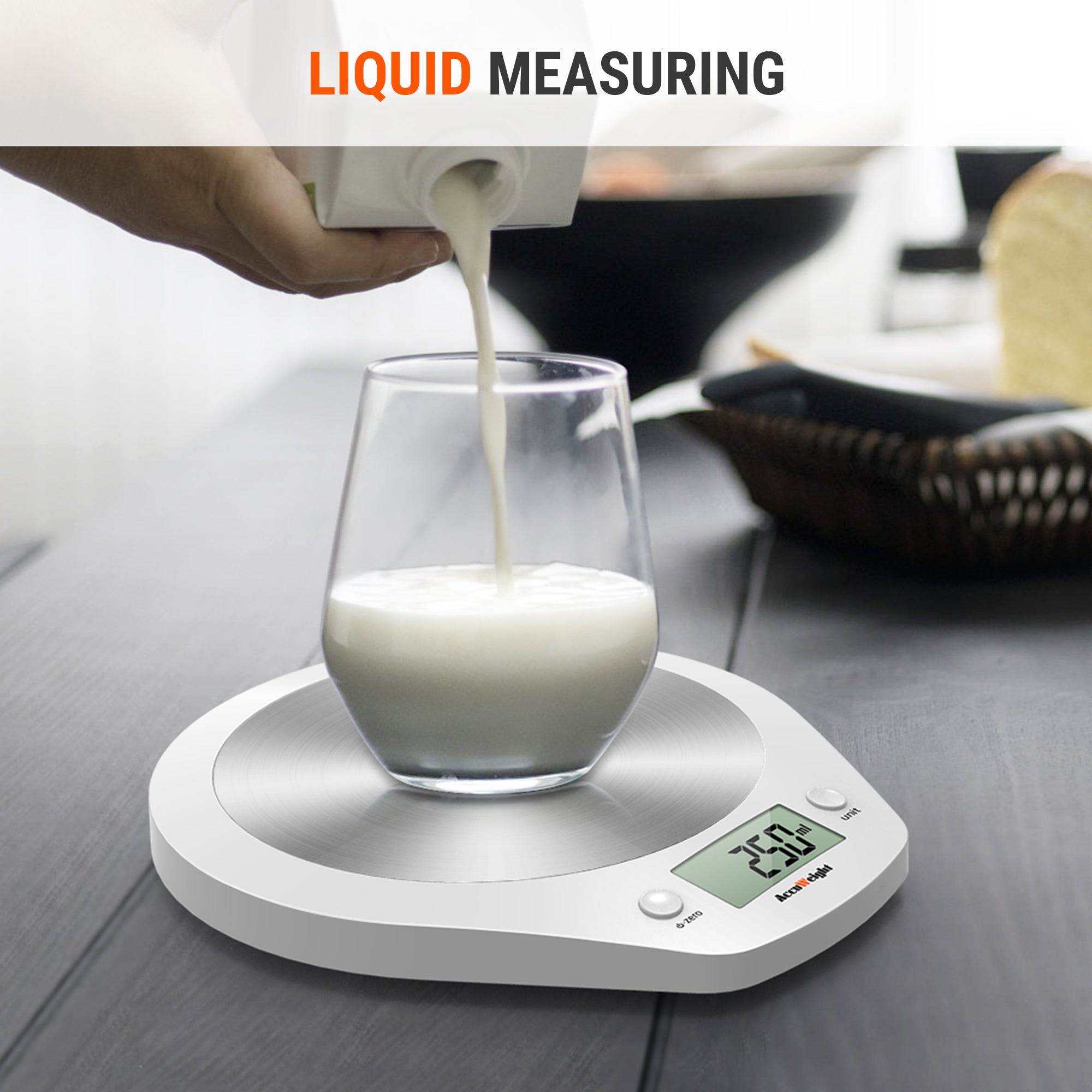 TempPro IC203 bilancia cucina acciaio inox nera