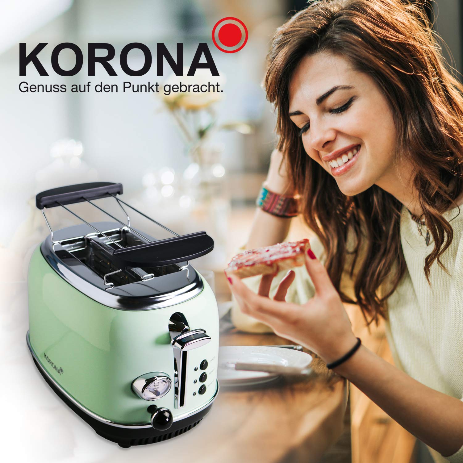 Korona 21665 tostapane 2 fette menta retrò