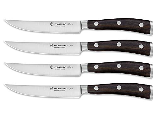 Wusthof Ikon set 4 coltelli bistecca grenadilla