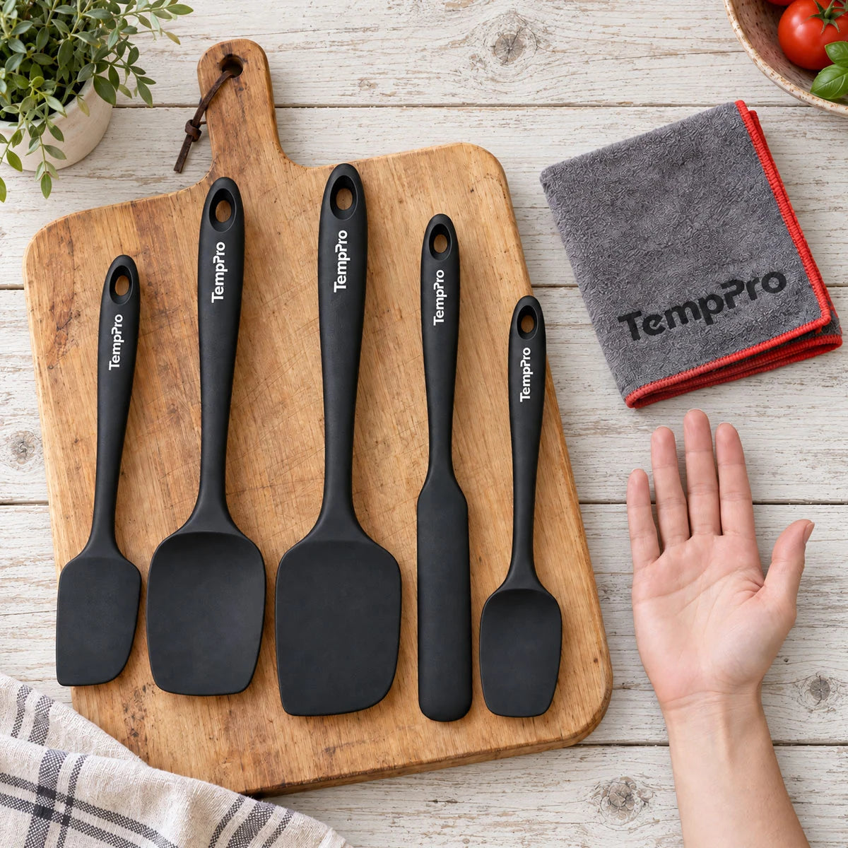 TempPro AYK042 set spatole silicone 5 pezzi calore