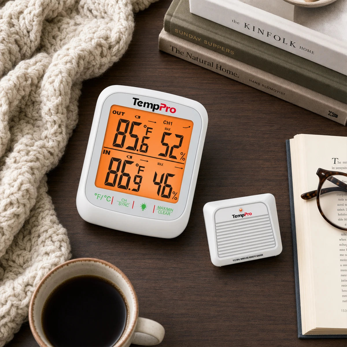 TempPro TempAir Plus TP260B Termoigrometro Wireless Display