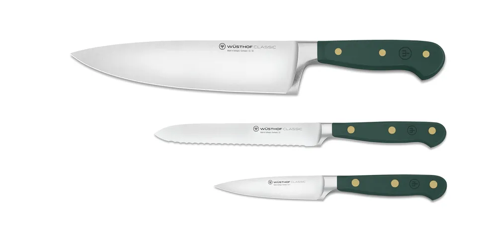 Wusthof Classic Set 3 Coltelli Fresh Rosemary Verde